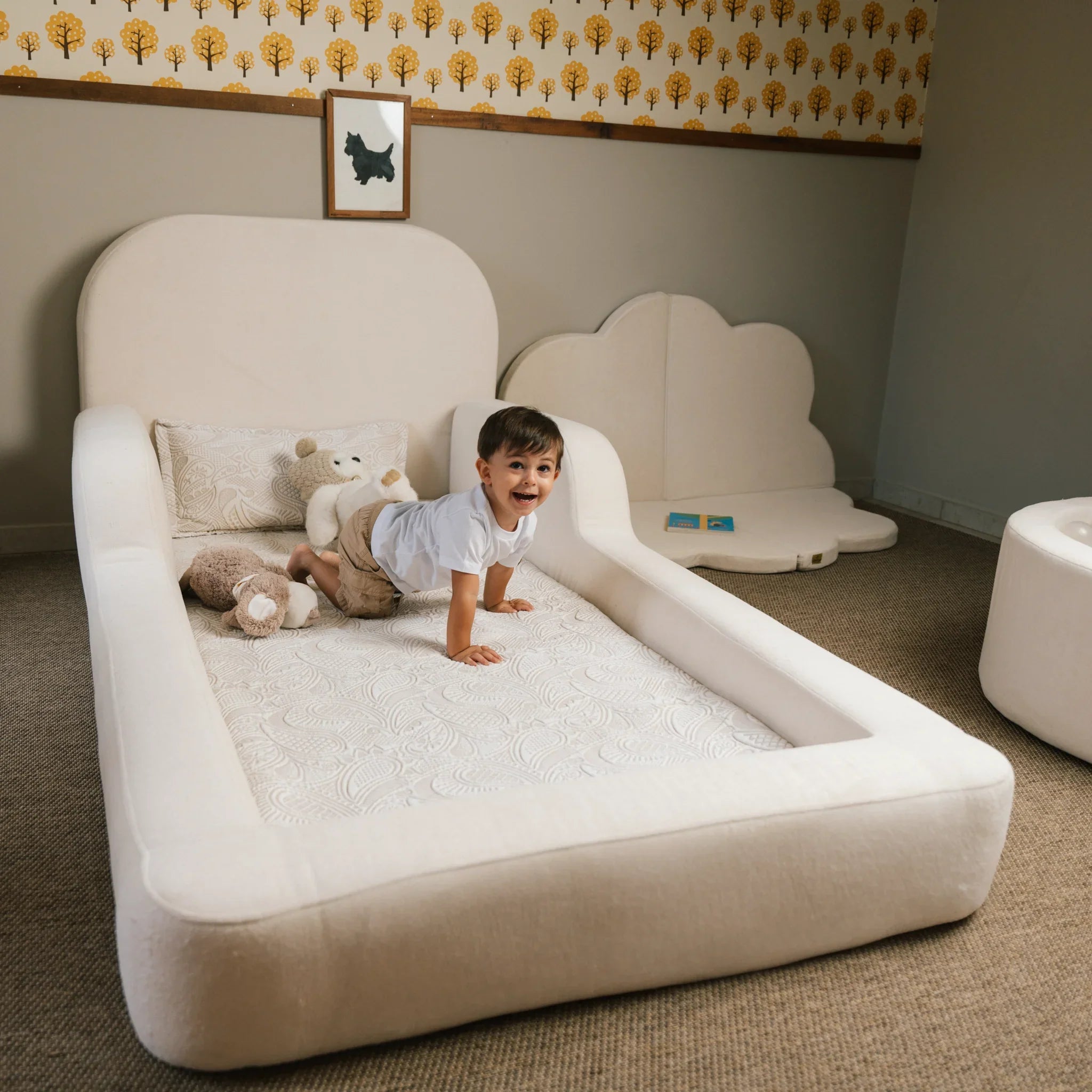 Little Duck Montessori Bed – Vanilla Linen