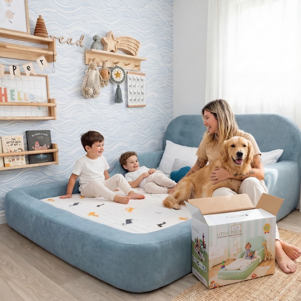 Little Duck Montessori Bed – Sky Blue