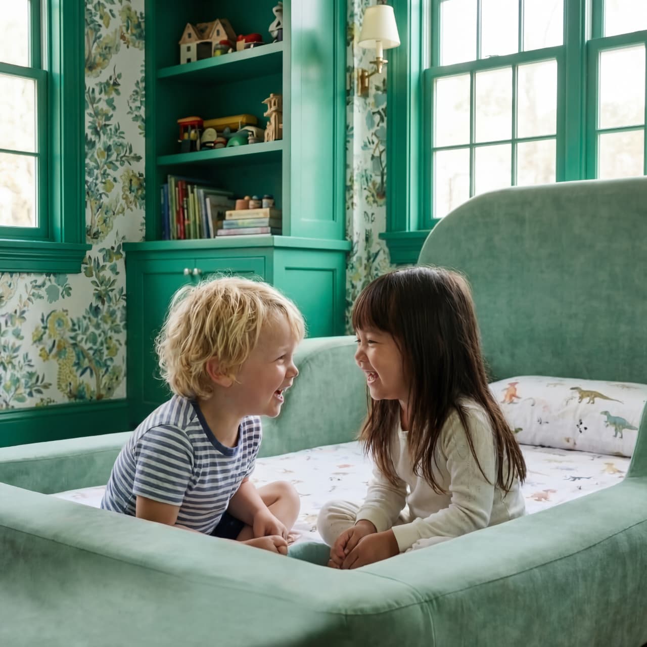 Little Duck Montessori Bed – Olive Green