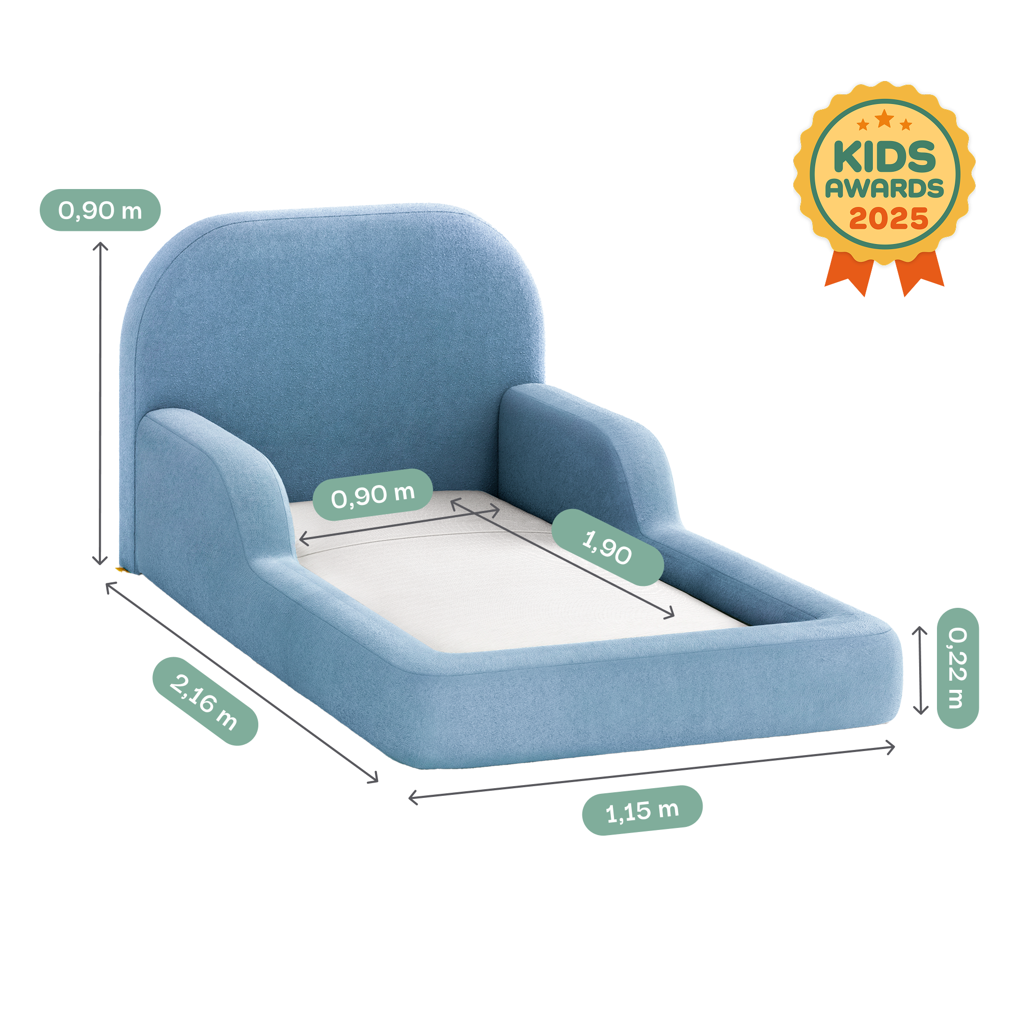 Little Duck Montessori Bed – Sky Blue