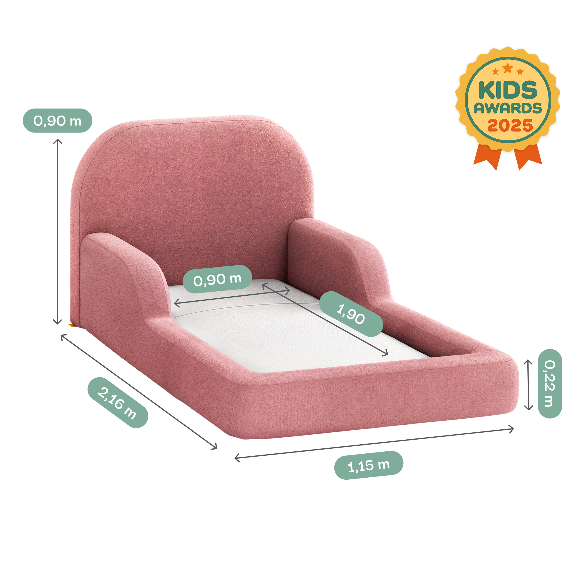 Little Duck Montessori Bed – Fairy Blossom Pink
