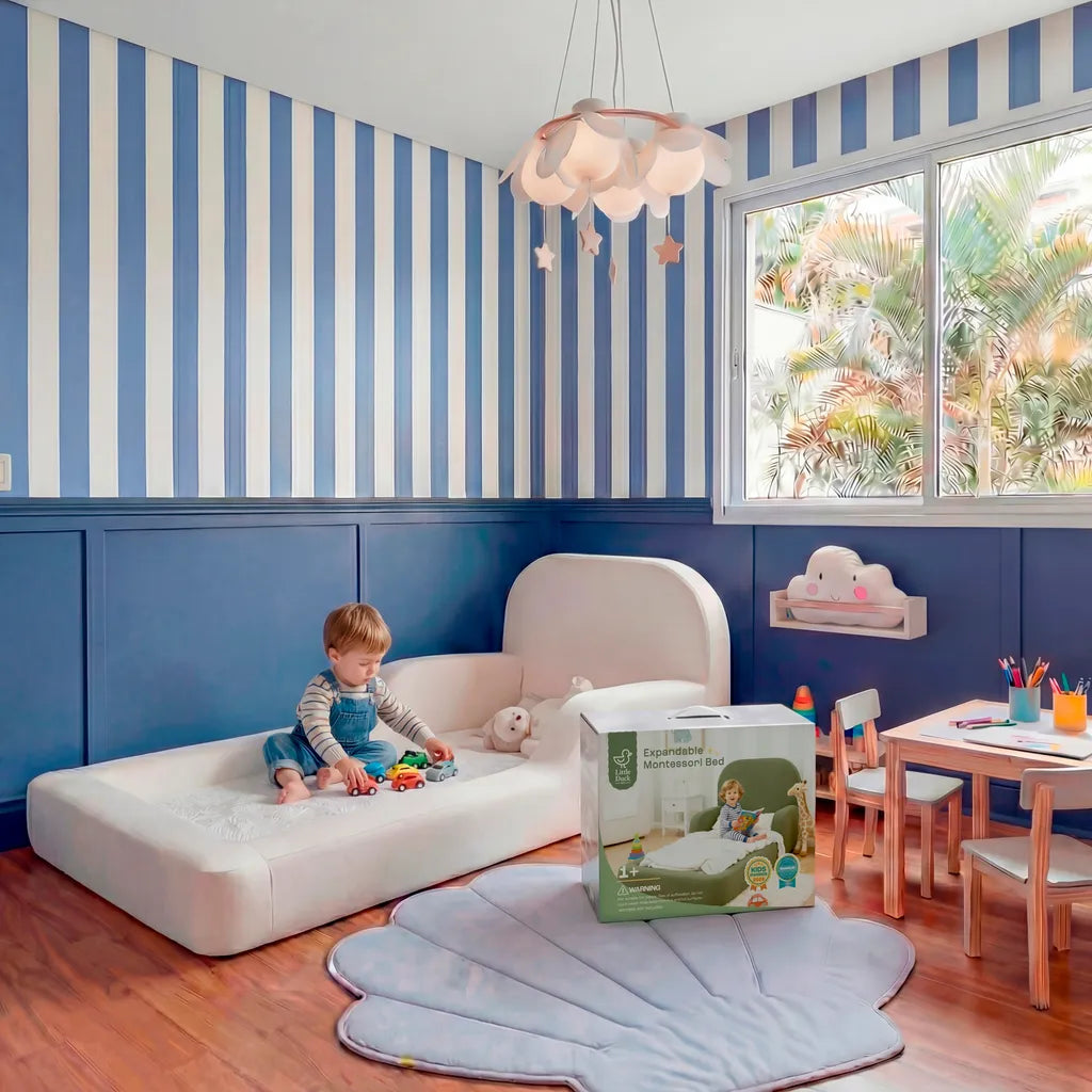 Little Duck Montessori Bed – Vanilla Linen