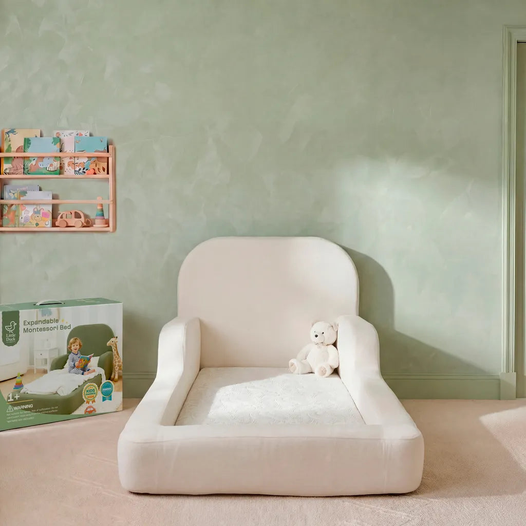 Little Duck Montessori Bed – Vanilla Linen